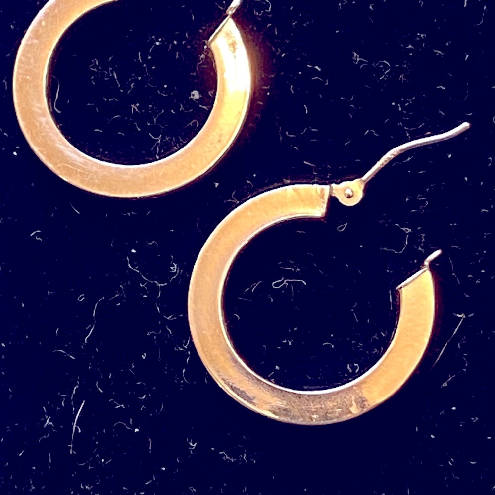 Small hoop earrings